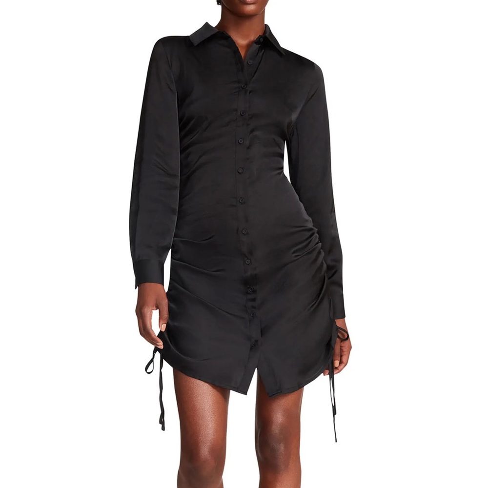 NWT Saint Side Ruched Shirt Dress - STEVE MADDEN